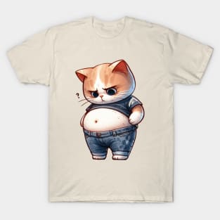 The Chubby Cat Conundrum T-Shirt